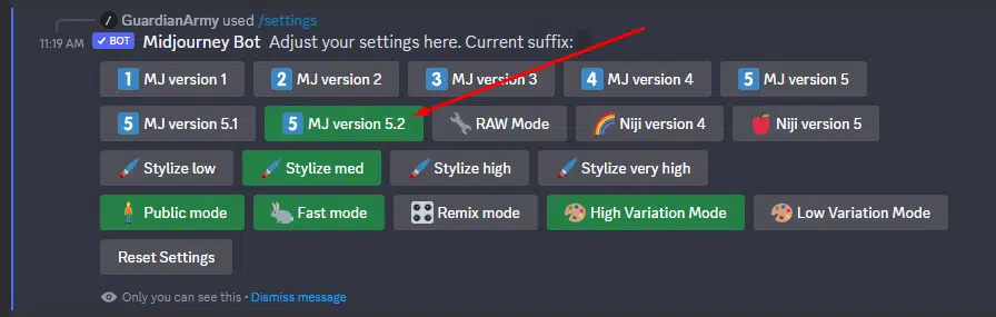 Tutorial MidJourney V5.2 Settings